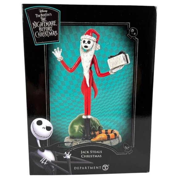 NEW Dept 56 The Nightmare Before Christmas Jack Steals Christmas Figurine Disney - Picture 9 of 10